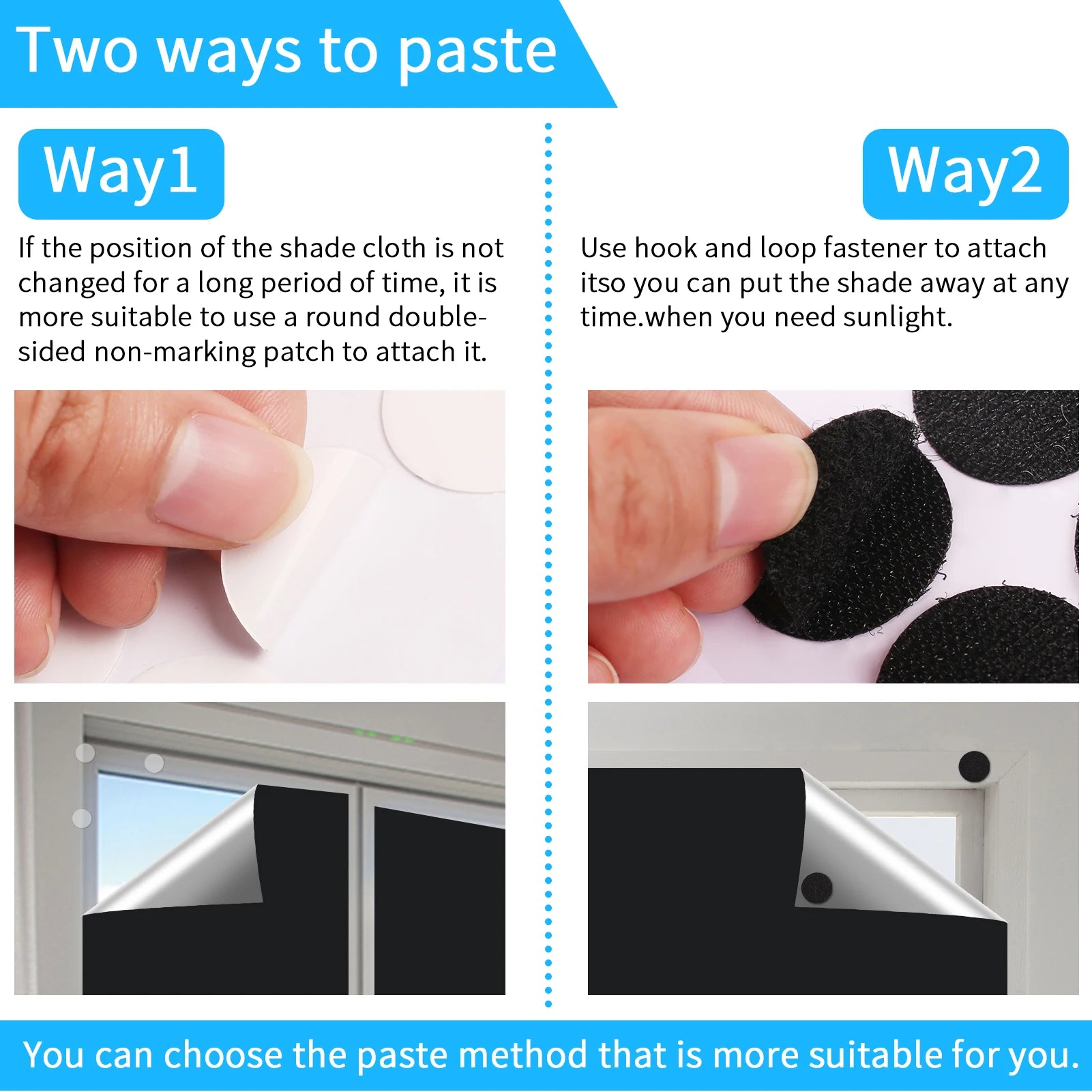 Portable Stick-On Blackout Blinds